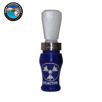 Buck Gardner Reactor Acrylic Dbl Reed Duck Call- Blue Prl/White Prl