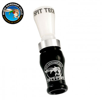 Buck Gardner Spitfire Acrylic Poly Duck Call - Ivory/Black