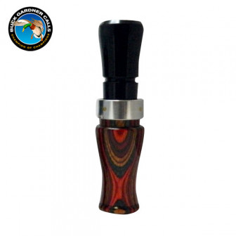 Buck Gardner SpitFire Wood/Poly Duck Call- Red Dmnd/Blk