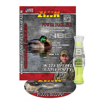 Zink Polycarb. Nothing but Green Duck Call w/DVD- Lemon Drop