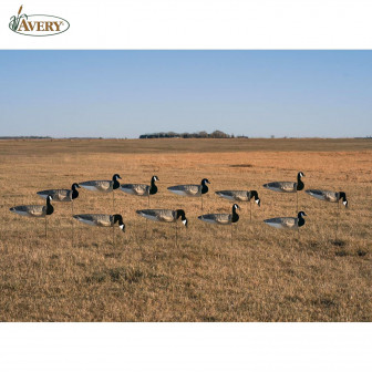 Avery GHG Pro-Grade Canada Goose Flocked Head Windsock Decoys (Pk/12)