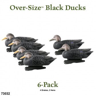 Avery GHG Over-Size Black Ducks (Pk/6)