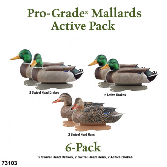 Avery GHG Pro-Grade Mallards/Active Decoys (Pk/6)