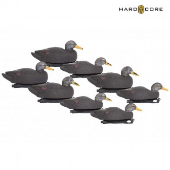 Hard Core Pro Standard Black DuckFloater Decoys (Pk/6)