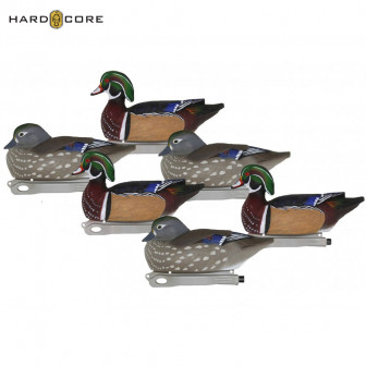 Hard Core Pro Pre-Rigged Wood Duck Decoys (Pk/6)