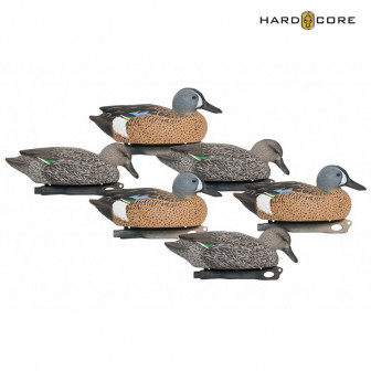 Hard Core Pro Blue-Wing Teal Floater Decoys (Pk/6)