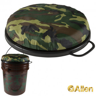 Allen Co. Padded Bucket Lid Swivel Seat (4-6 gal) - Camo