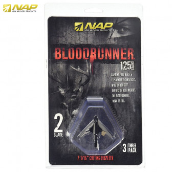 NAP Bloodrunner 2-Blade 2-1/16" 125-Grain Broadheads (3PK)