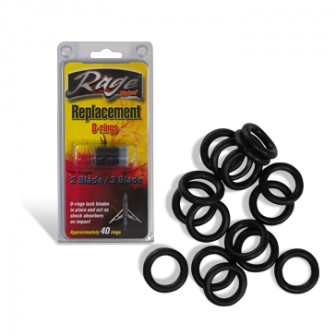 Rage Replacement O-Rings (2 & 3 blade broadheads) (Pk/40)