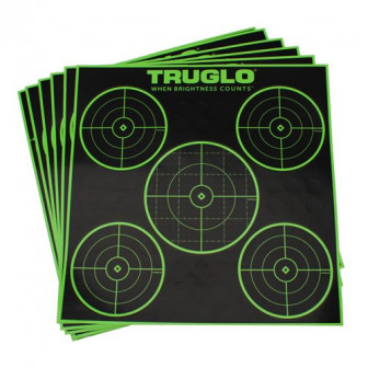 TruGlo* 5-Bull 12"x12" Targets (Pack/6)