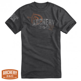 Archery 360 On Target T-Shirt (S)- Black Heather
