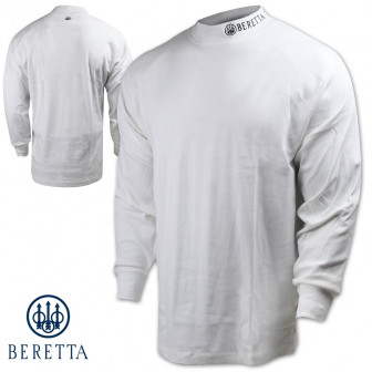 Beretta Mock Long-Sleeve Turtleneck (S)- White