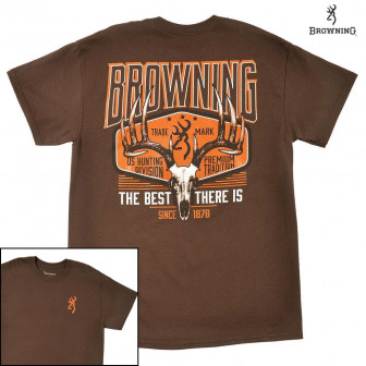 Browning Premium Traditions T-Shirt (2X) Dk Chocolate