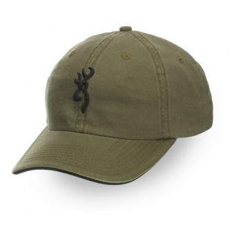 Browning 3-D Buckmark Sandwich Brim Cap- Olive/Black