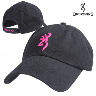 Browning Wmns Buckmark Cap- Black/Pink