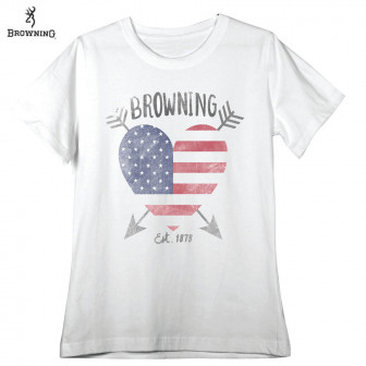 Browning Wmns Love Struck T-Shirt (M)- White