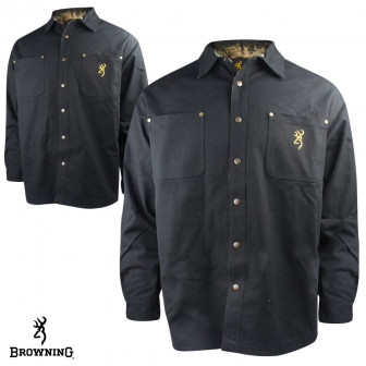 Browning Torque Shirt Jac (XL)- Black/MOINF
