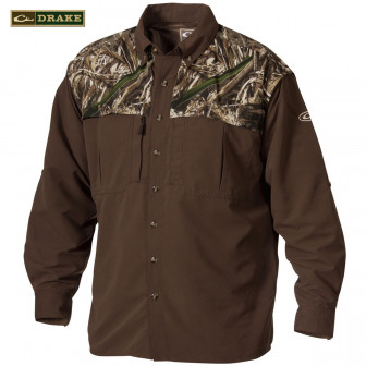 Drake Waterfowl Wingshooter's Two-Tone Button Up (L)- RTMX-5