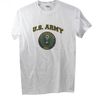 Joe Blow-US Army Seal Shirt, White, S