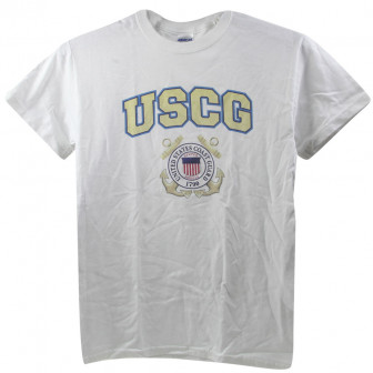 Joe Blow-USCG Seal Shirt, White, S