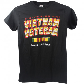 Joe Blow-Vietnam Service Medal Shirt, Black, S