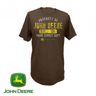 John Deere 'Property of J. Deere' T-Shirt (2X)- Brown
