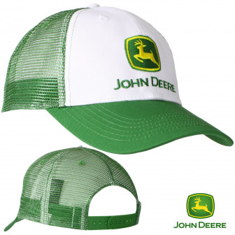 John Deere Trucker Cap- JD Green/White