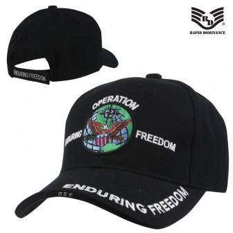 Rapid Dominance Op Enduring Freedom Cap- Black