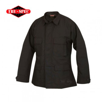 Tru-Spec Ripstop BDU Jacket, Black (S-Long)