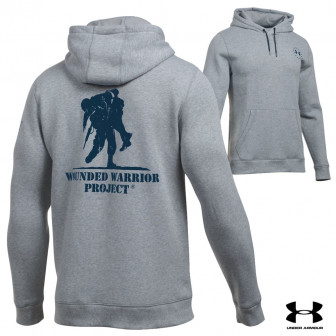 Under Armour Wounded Warrior Project Hoodie (2X)- Gray