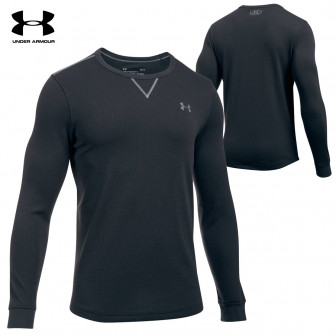 Under Armour Hunt Long-Sleeve Waffle Crew (3X)- Dk Navy Blue