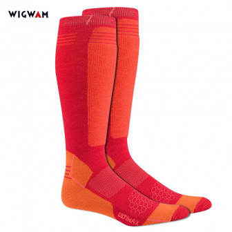 Wigwam Snow Hellion Pro Socks (9-12) Bright Rose 3-pr