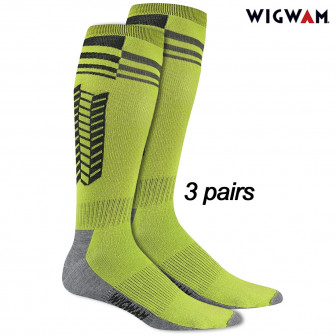 Wigwam Snow Arrow Pro Knee-Hi Socks (9-12) Limon 3-pr