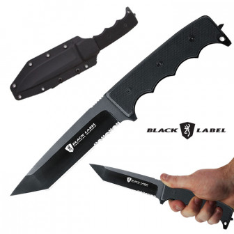 Browning Stone Cold Fixed Blade G10 - Black Tanto