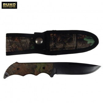 Ruko Field Knife Fixed w/ Sheath- WX-3D Camo