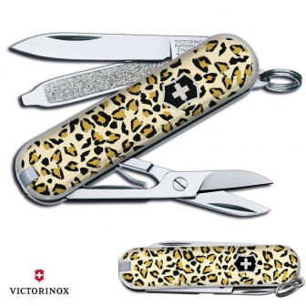 Victorinox Swiss Army Knife Classic SD Multi-Tool- Leopard Print