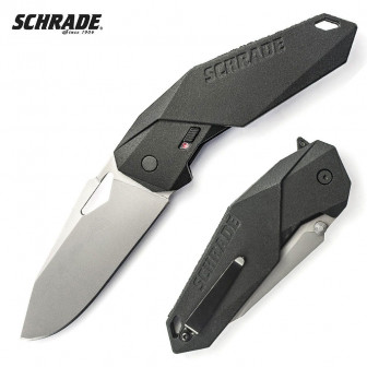 Schrade MAGIC Plain Edge Folder- Black