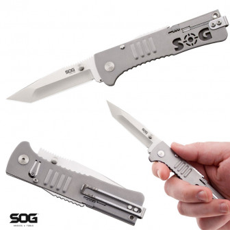 SOG SlimJim Assisted Open Folder- Tanto