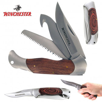 Winchester 3-Blade Folder w/ Sheath