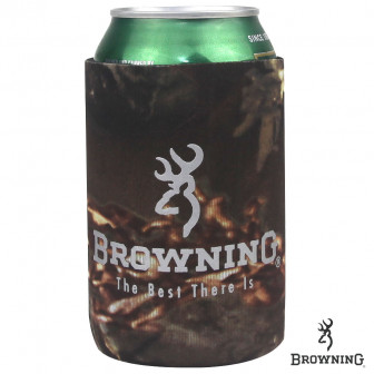 Browning Timber Tantrum Camo Can Coozie