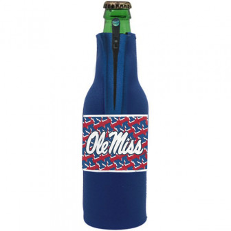 NCAA Mississippi Rebels Zip Neoprene Bottle Coozie