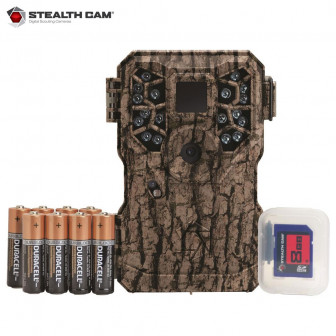 Stealth Cam PX18C 8 MP Trail Camera Combo w/Batts & SD Card- Camo