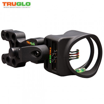 TruGlo Carbon XS 4 Pin .019" Bow Sight w/ Light- Black