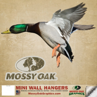 Mossy Oak Mallard Landing Left Vinyl Wall Decal (12"x12")