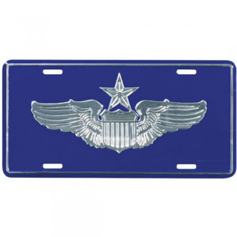 M. Proffitt USAF Senior Pilot License Plate - Blue