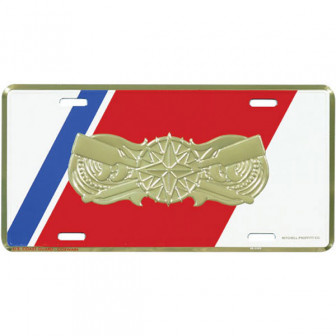M. Proffitt USCG Coxswain Gold License Plate - White