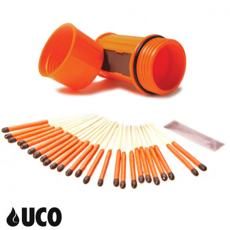 UCO Stormproof Match Kit (25 Matches/3 Strikers)- Orange
