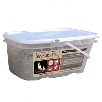 Wise Co. WiseFire Fire Starter - 1-Gallon Bucket (60 Cups)