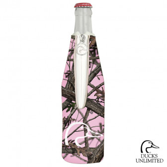 Ducks Unlimited Bottle Coozie PINK CAMO