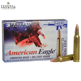 Federal A.E. Ammunition 223 Rem FMJ-BT 55 gr. (Box/20)